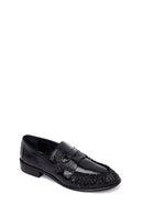 Kadın Siyah Deri Maskülen Loafer | Derimod