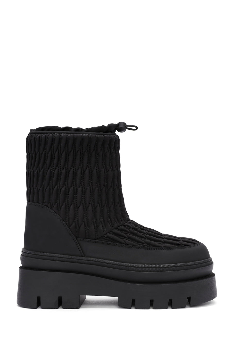 Women's Black Thick Soled Fabric Boots 24WFD491314 | Derimod