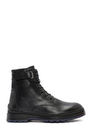 Men's Black Zippered Leather Casual Boots | Derimod