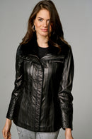 Emily Women's Leather Jacket | Derimod