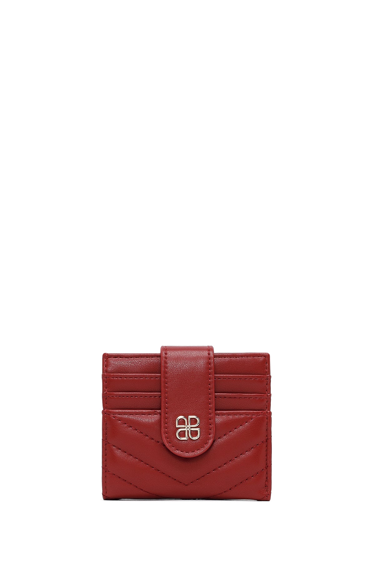Woman Burgundy Quilted Card Holder 000A2D5621KP | Derimod