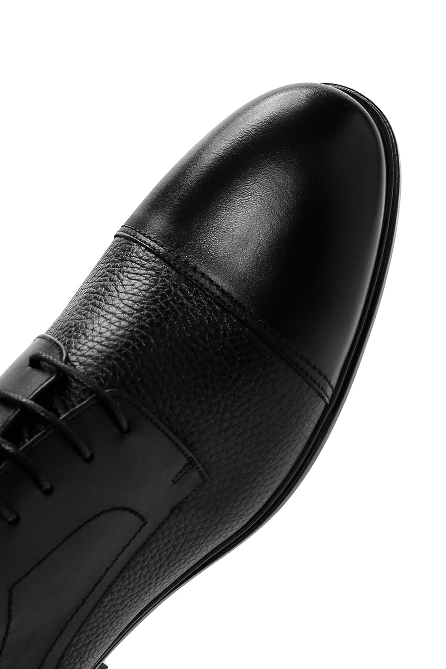 
Men's Black Lace-Up Leather Classic Shoes
