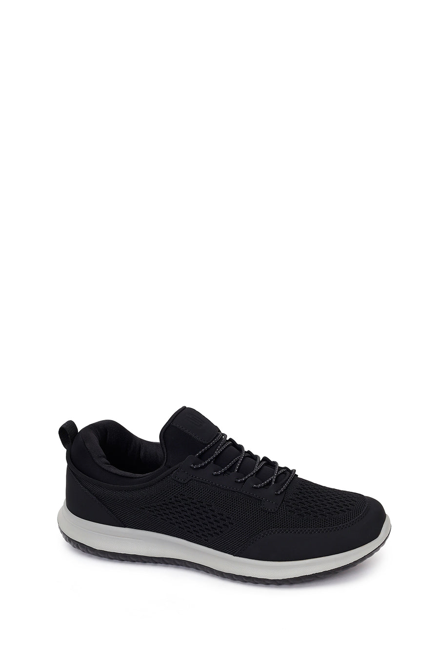 Derimod Zero Male Black Lace-Up Fabric Sneaker