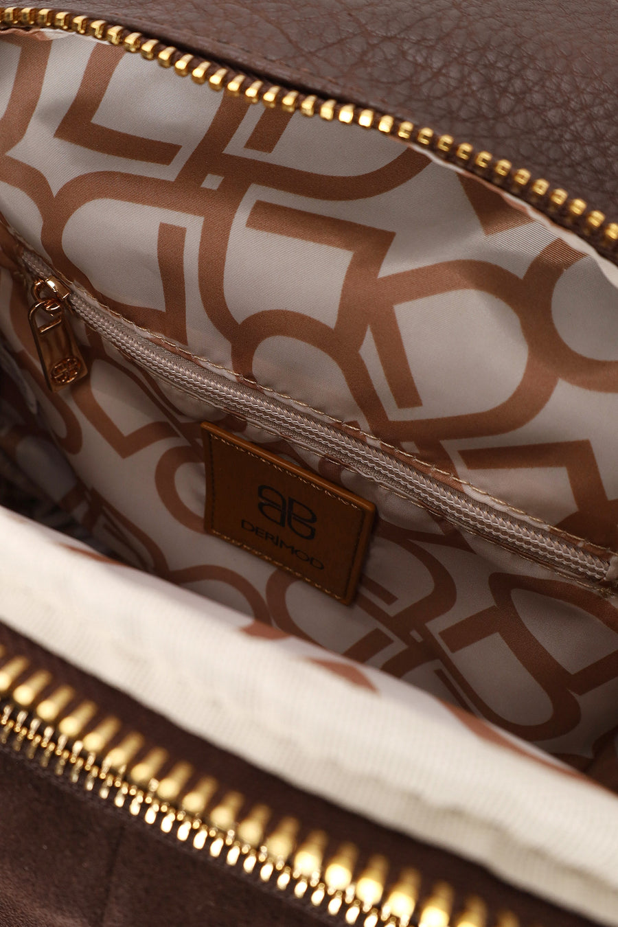 Woman Brown Casual Backpack