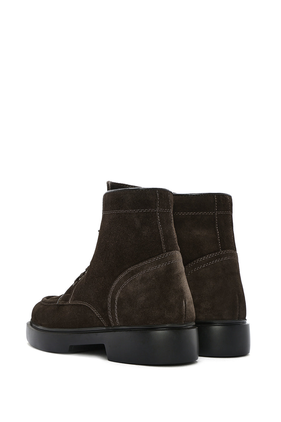 
Men's Brown Zippered Suede Leather Boot
