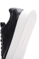 Men's Black Leather Thick Soled Sneaker | Derimod