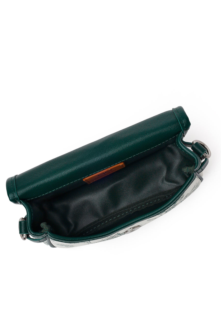Woman Green Printed Mini Crossbody Bag
