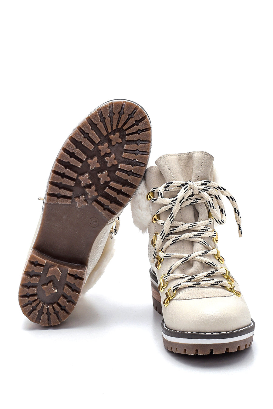 Women's Leather Fur Boots