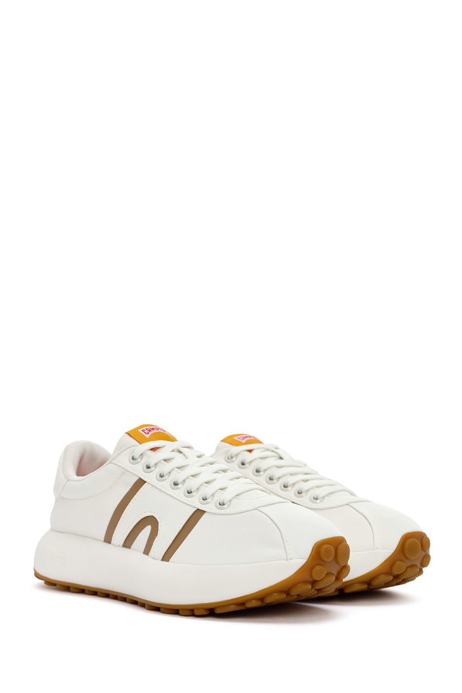 Camper Men's White Pelotas Athens Lace-Up Fabric Sneakers