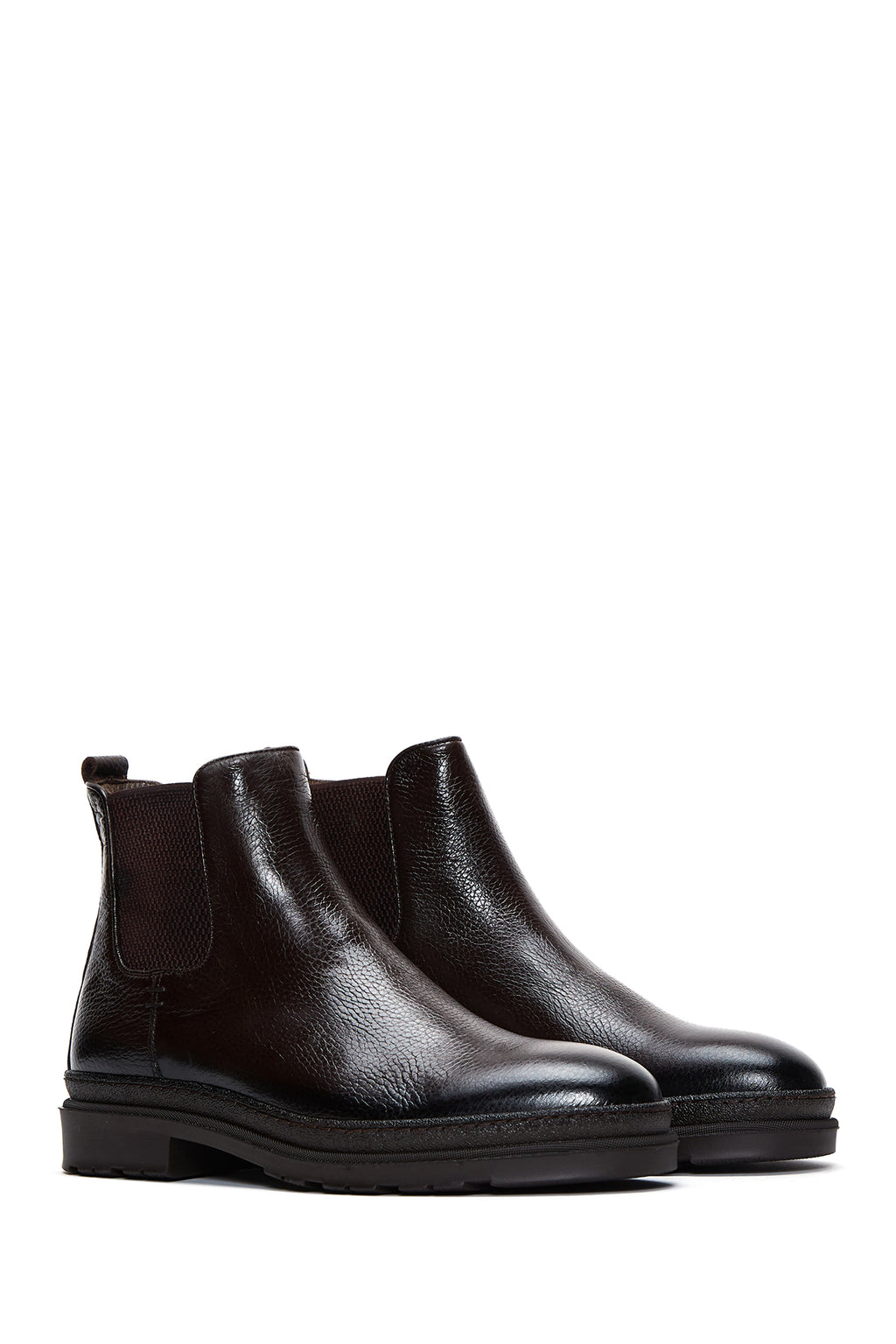 Erkek Kahverengi Deri Casual Chelsea Bot