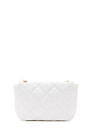 Women's White Long Strap Quilted Crossbody Bag | Derimod