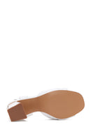 Women's White Thick Heeled Sandals | Derimod