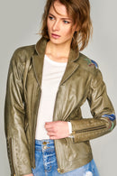 Exotic Women's Leather Jacket | Derimod