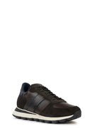 Geox Men's Brown Spherica VSeries Suede Leather Detailed Sneaker | Derimod