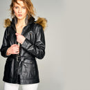 Carla Women's Leather Jacket | Derimod