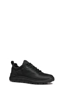 Geox Men's Black Spherica 4x4 Abx B Lace-Up Waterproof Leather Sneaker | Derimod