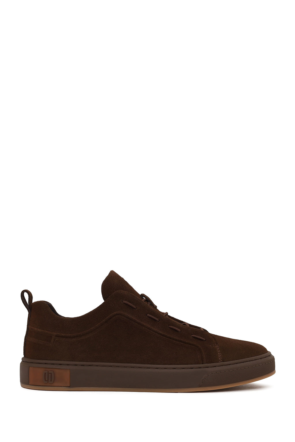 Erkek Kahverengi Kalın Tabanlı Süet Deri Sneaker