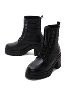 Women's Black Thick Heeled Boots | Derimod