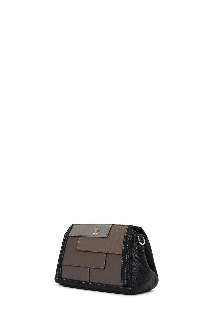 Woman Black Long-Strap Crossbody Bag