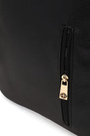 Woman Black Printed Backpack | Derimod