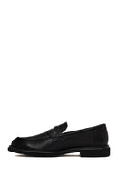 Erkek Siyah Deri Casual Loafer | Derimod