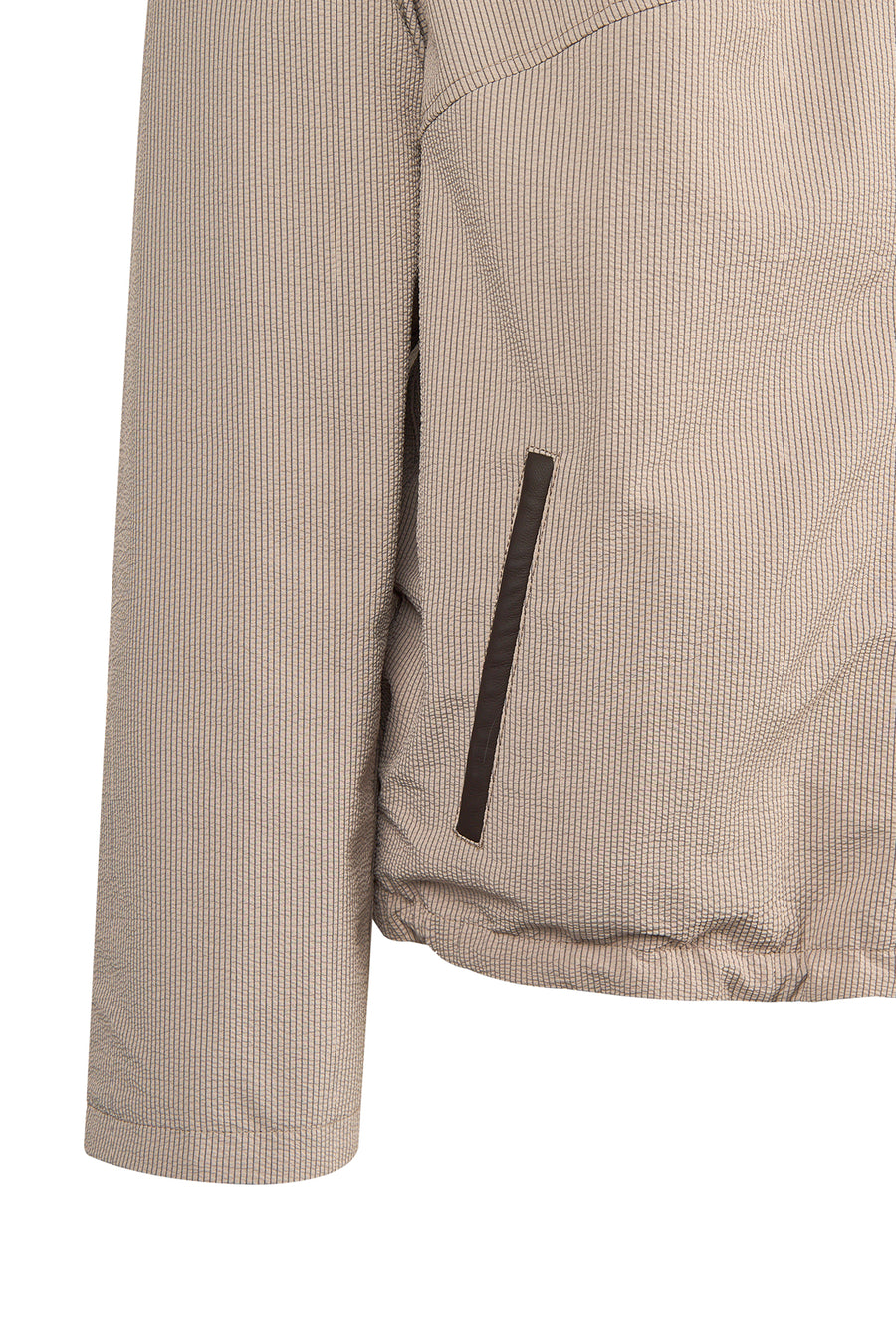 Arlin Woman Brown Reversible Oversized Leather Jacket