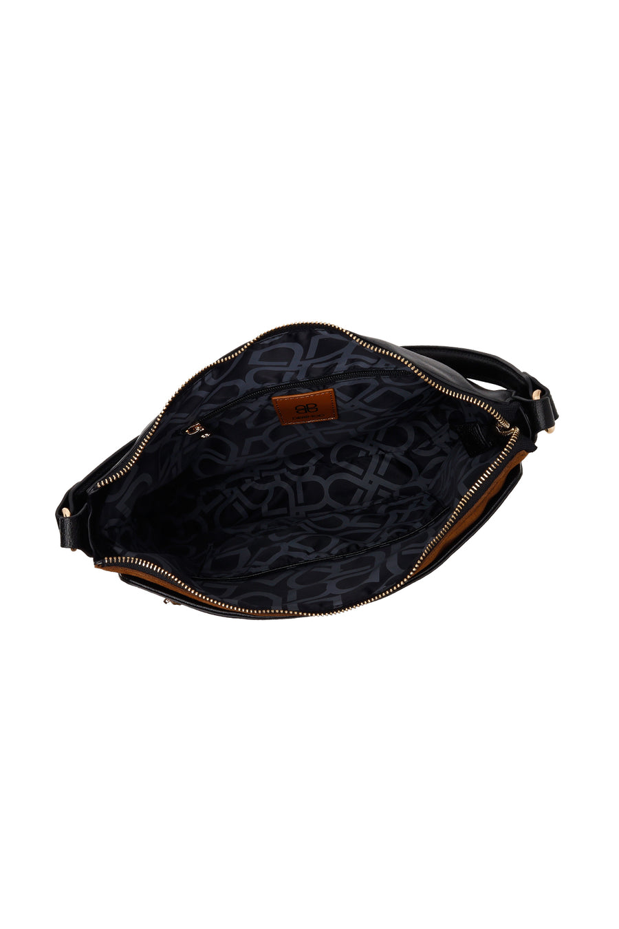 Woman Black Long-Strap Shoulder Bag
