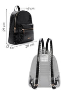 Women's Black Crocodile Backpack | Derimod