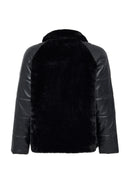 Dakota Women's Black Teddy Coat | Derimod