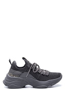 Women's Gray Stone Thick Soled Sneaker | Derimod