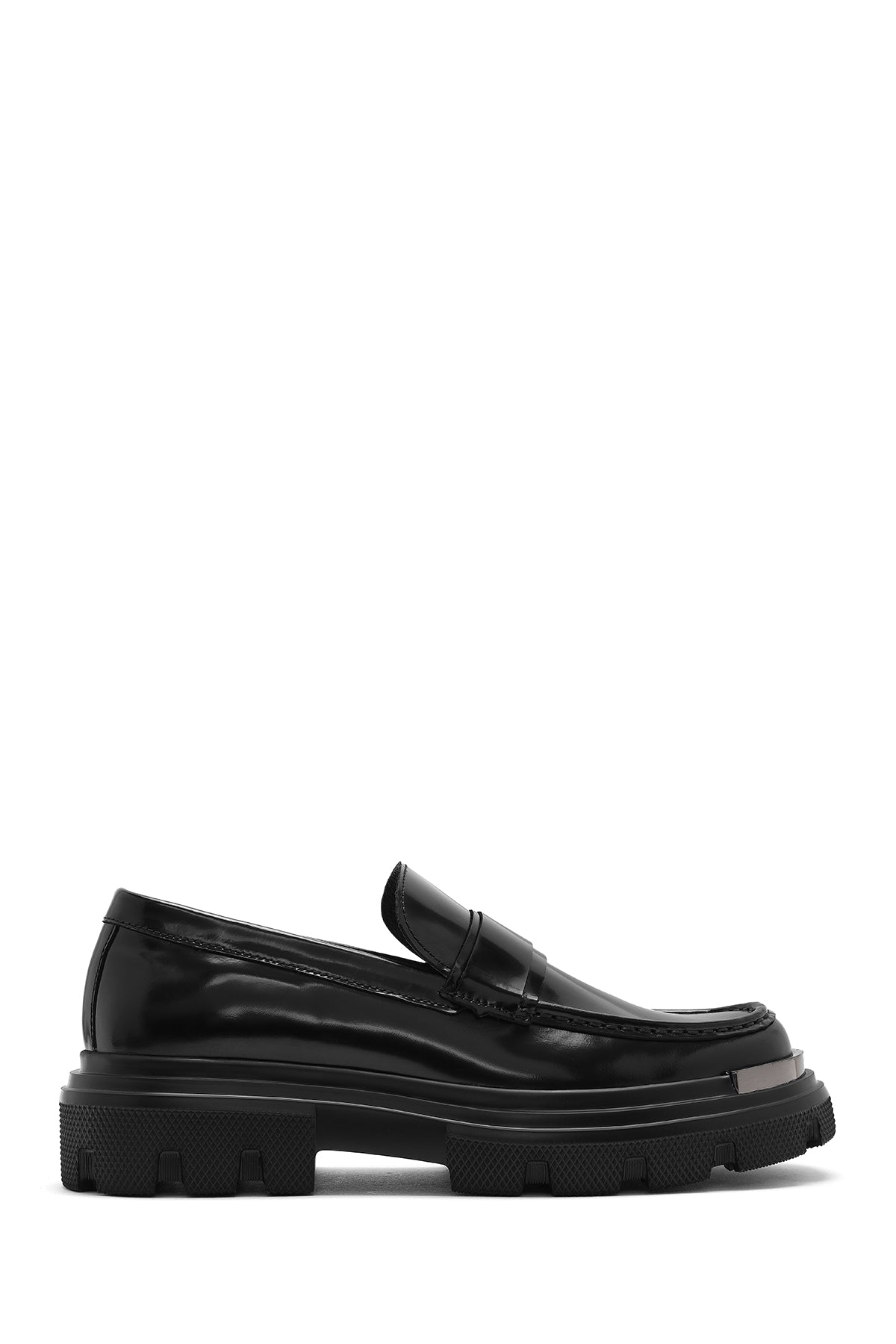 Men's Black Leather Loafer 24WFD650122 | Derimod