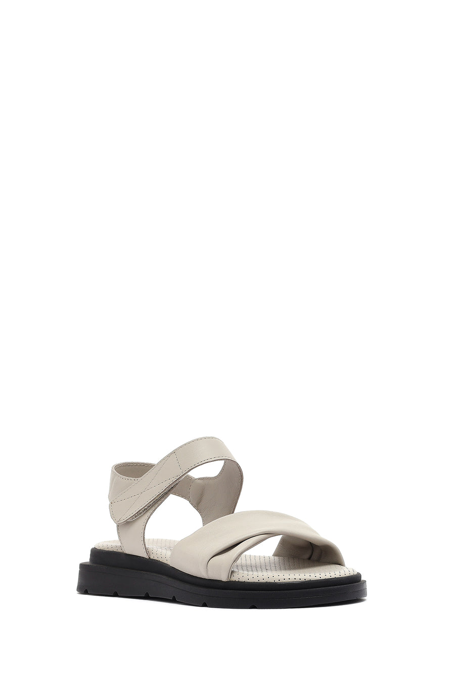 
Women's Gray Strapped Leather Sandal
