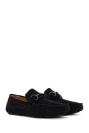 Men's Black Suede Leather Casual Loafer | Derimod