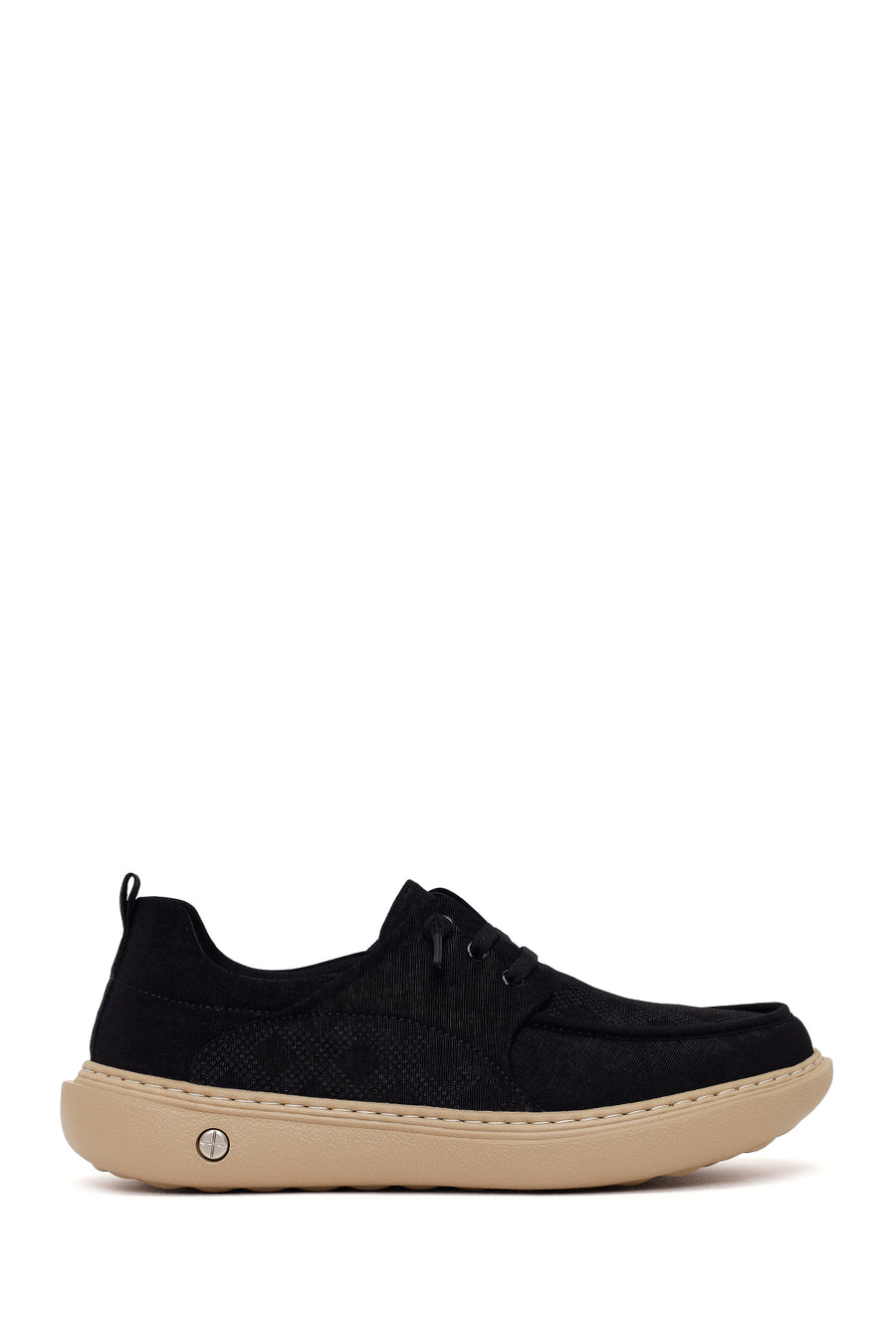Derimod Zero Male Black Lace-Up Fabric Sneaker 26SFD69186F | Derimod