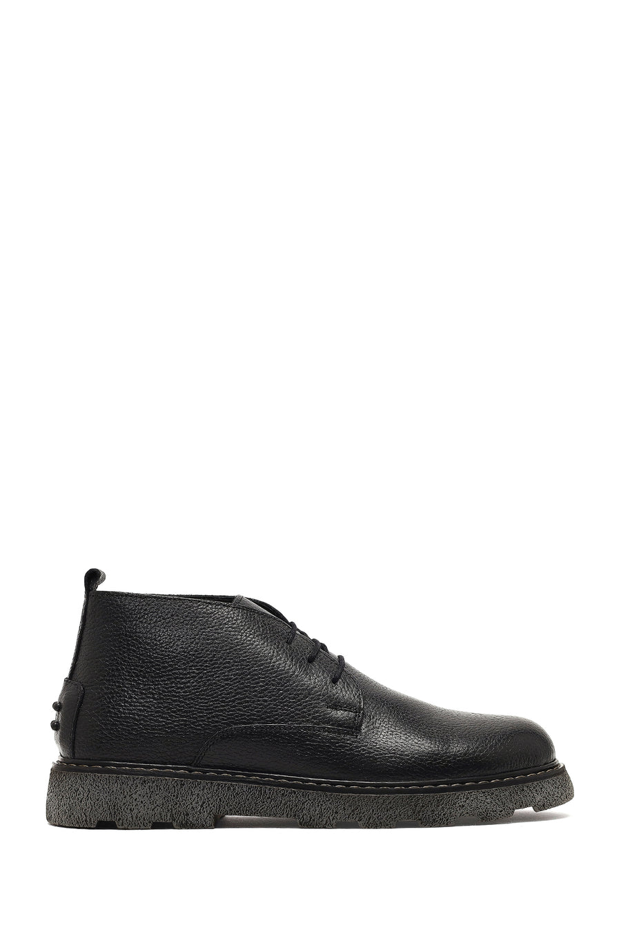 Men's Black Lace-Up Leather Casual Boot 25WFD7516FT | Derimod