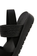Women's Black Thick Soled Sandals | Derimod