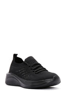 Derimod Zero Women's Black Lace-Up Thick Soled Sports Sneaker | Derimod