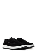 Men's Black Lace-Up Suede Leather Casual Shoes | Derimod