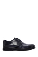 Men's Navy Blue Leather Casual Shoes | Derimod