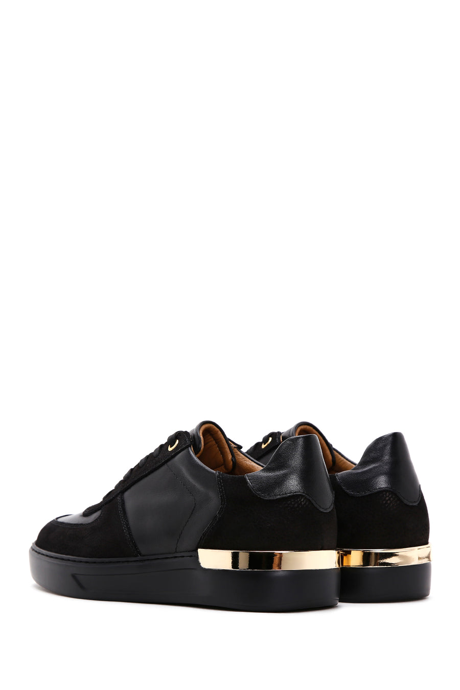 Men's Black Leather Sneaker