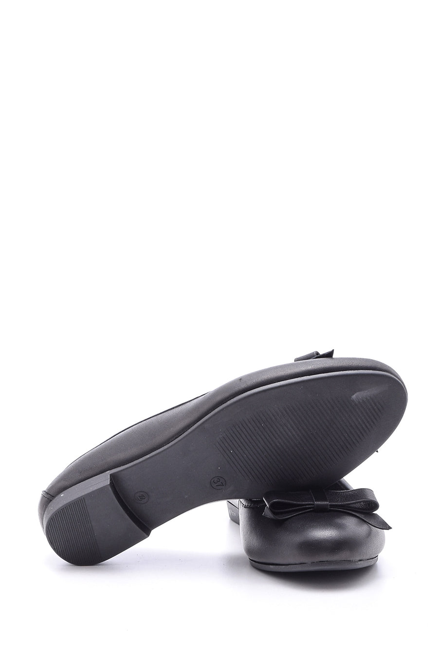 Women's Leather Bow Ballerina Ballet