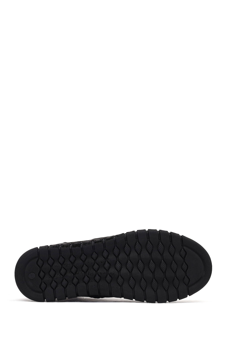 Woman Black Zip Closure Leather Comfort Boots