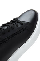 Erkek Siyah Deri Sneaker | Derimod