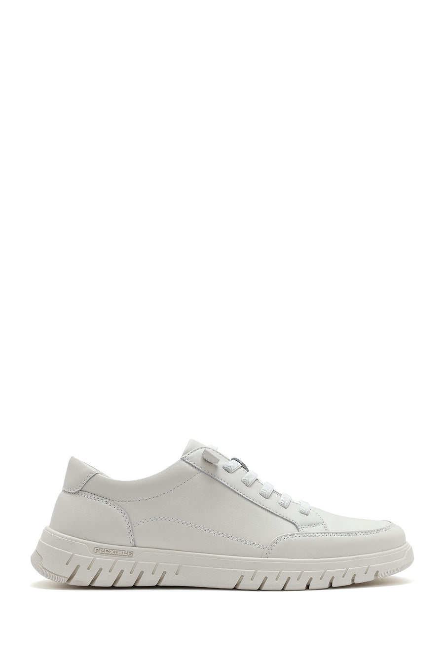 Men's White Lace-up Leather Sneaker 26SFD694918 | Derimod