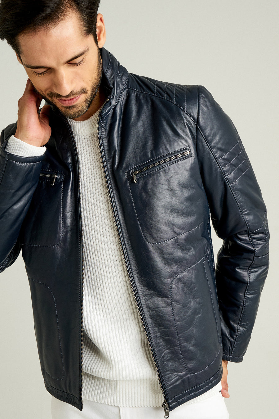 Bill Men's Navy Blue Coat