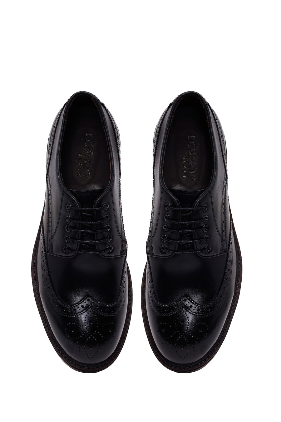 Male Black Lace-Up Leather Casual Shoes