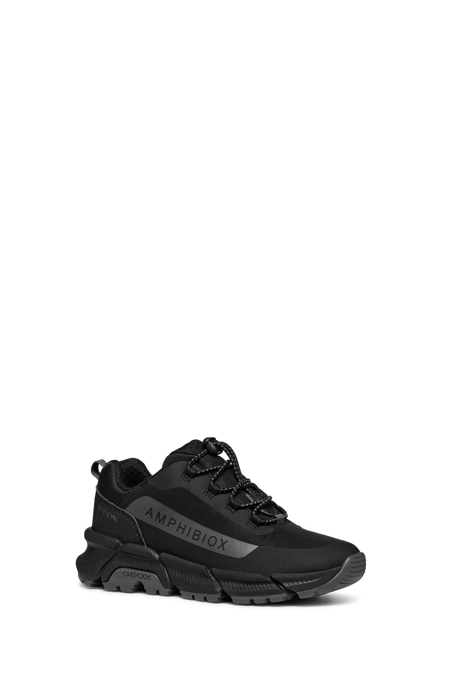 Geox Boy Black Flexyper Plus Abx Laced Waterproof Sneaker