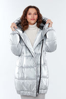 Helsinki Women's Gray Softwear Coat | Derimod