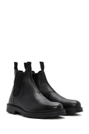 Men's Black Leather Chelsea Boots | Derimod