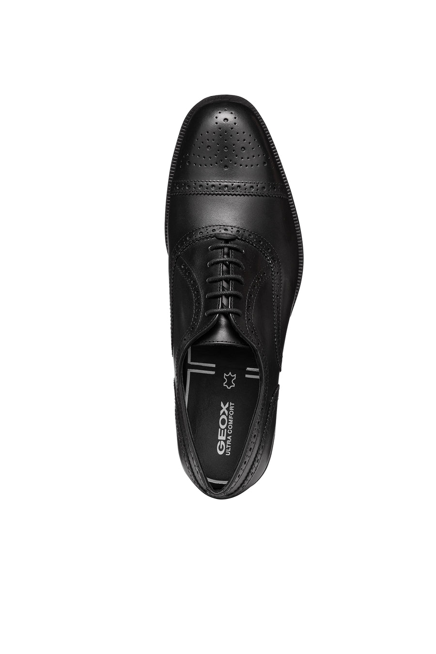 Geox Erkek Siyah Walk Pleasure F Bağcıklı Deri Casual Ayakkabı